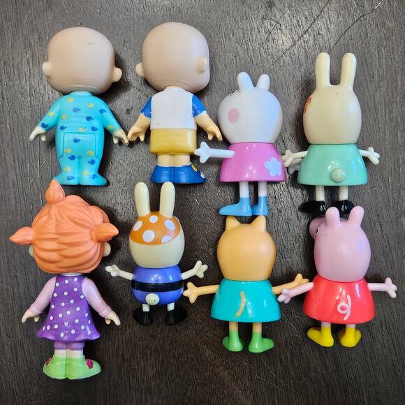 Cocomelon Peppa Pig Figures Lot of 8 Kids Toys Preschool Play Mixed Characters - Picture 7 of 11